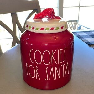 Rae Dunn Cookies For Santa Cookie Jar